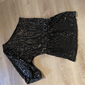 Shape FX Black Sequin Women's Shorts